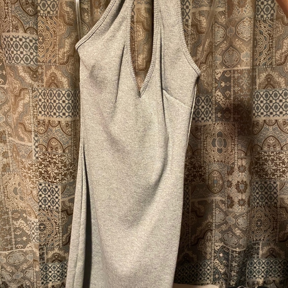 Gray mini dress